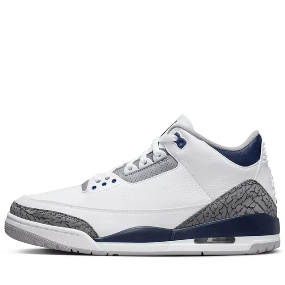 Nike Air Jordan 3 Retro Midnight Navy CT3 Mens  NEW - Picture 1 of 2